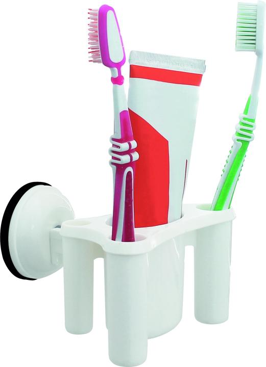 Produktbild Eurotrail Zahnbürsten-Halter mit Saugnapf Weiss