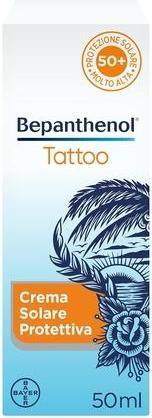 Actual product image Bayer HealthCare Bepanthenol Tattoo Sunscreen 50 Aftercare for Tattoo Sun Protection from UVB and UVA Sun Rays Keepin (Suntan cream, SPF 50, 50 ml, 200 g)