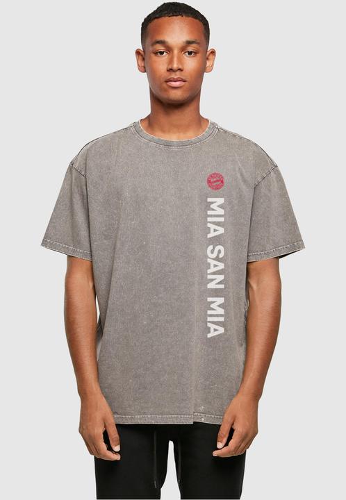 Actual product image FC Bayern München MSM Logo Acid Washed Heavy Oversize Tee - 117373 (L)