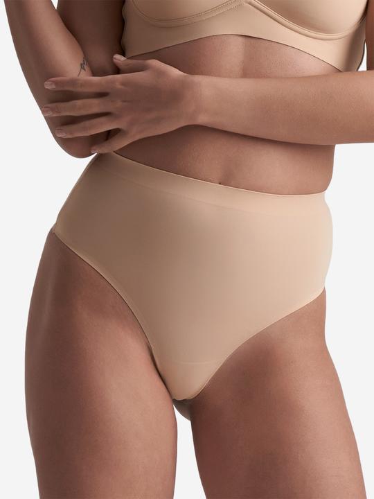 Bye Bra Shapingslip Invisible Mid Waist Thong (S, Einzelpack)