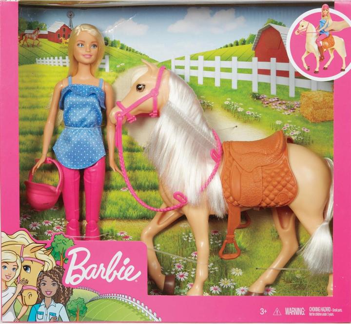 Image du produit Barbie cheval - Coffret Poupée Mannequin - 3 ans et +