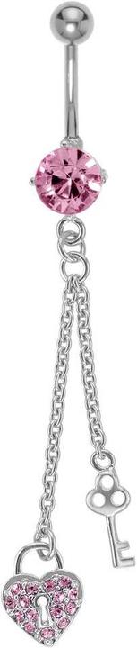 Image du produit Bijouteria Piercing nombril (Acier inoxydable, Cristallin, Laiton)