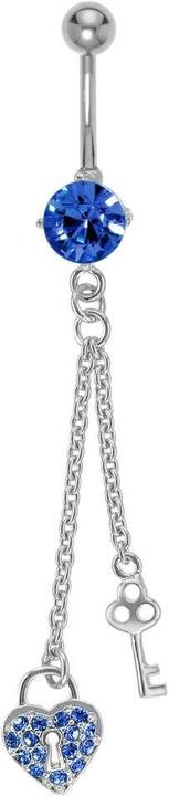 Bijouteria Bauchpiercing (Edelstahl, Kristall, Messing)