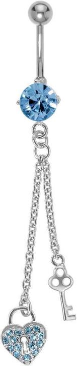 Bijouteria Bauchpiercing (Messing, Edelstahl, Kristall)