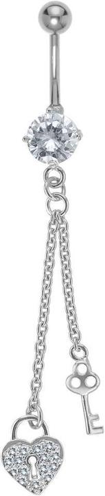 Image du produit Bijouteria Piercing nombril (Acier inoxydable, Cristallin, Laiton)