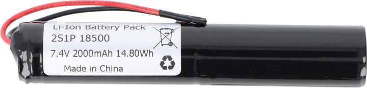 Image du produit AccuCell 2S1P 7,2V-7,4V 2000mAh zylindrisch Li-Ion Akku mit BMS-Schutz und offenen Kabellitzen (2000 mAh)