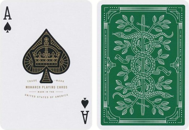 Actual product image Bicycle Green cards of the monarchs (English)