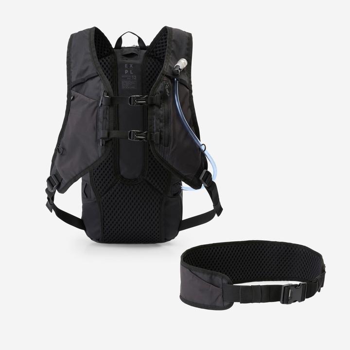 Actual product image Rockrider Trinkrucksack MTB 12 L/ 2 L Wasser schwarz (12 l)