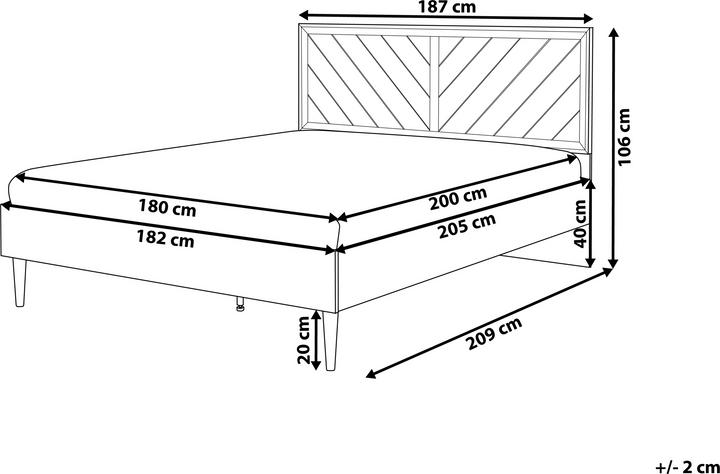 Actual product image Beliani Mialet (180 x 200 cm)