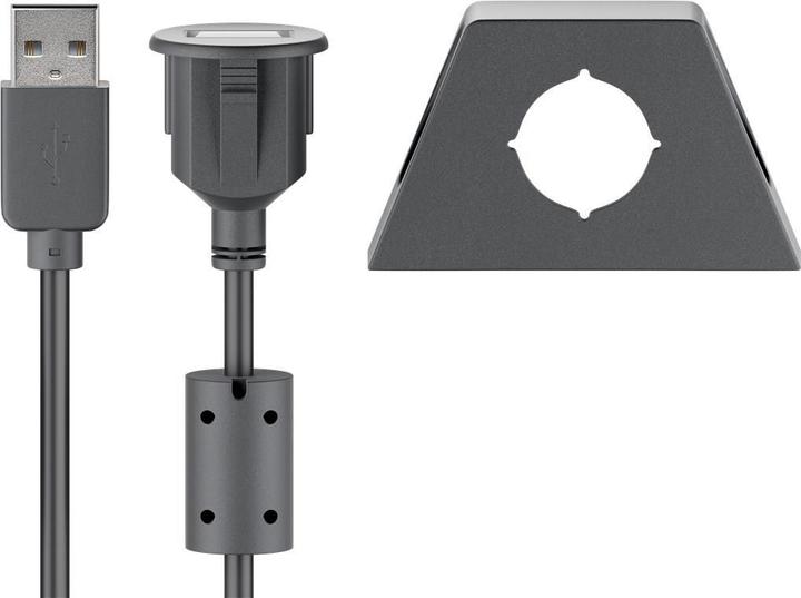 Image du produit Goobay Câble d'extension à haut débit (2 m, USB 2.0)