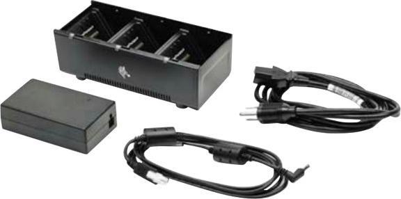 Zebra 3 Slot Batt Lader Uk Pwr Cor (3 Pcs., Oplaadbare batterijen + lader)