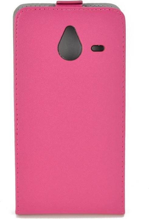 Actual product image König Design Flip Protective Mobile Case Microsoft Lumia 640 XL Pink Leather Imitation Slim Flex New (Microsoft Lumia 640 XL)