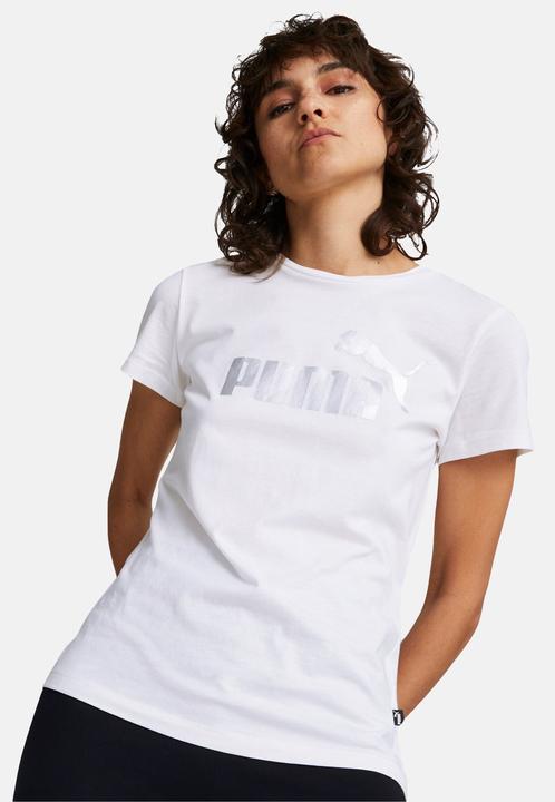 Actual product image Puma ESS+ Metallic Logo Tee (XS)
