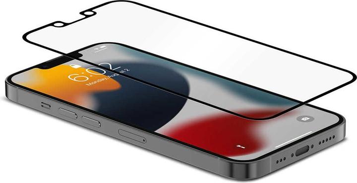 Actual product image Moshi iVisor AG for iPhone 13 - Black (Clear/Matte) (1 Piece, Apple iPhone 13)