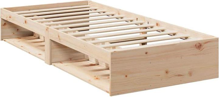 Actual product image VidaXL Day bed with mattress 90x190 cm solid wood pine sofa bed sofa bed (90 x 190 cm)