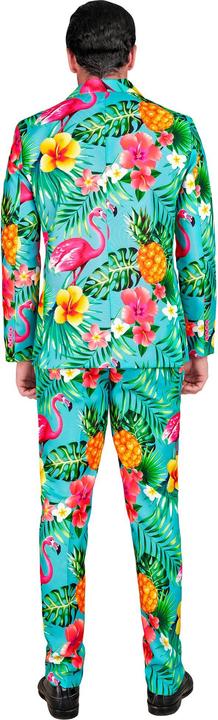 Produktbild Widmann Party Fashion Anzug mit Neon Flamingo Muster Jackett & Hose (M)