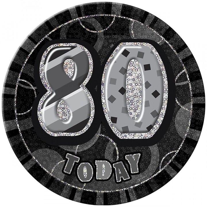 Actual product image Unique Party Glitz 80th Party Badge
