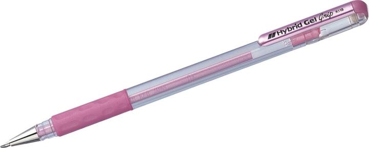 Actual product image Pentel Roller Hybrid Gel Grip (Pink, 1 x)