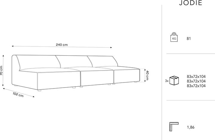 Actual product image Micadoni Jodie (2 person sofa, 3-seater, 4-seater)
