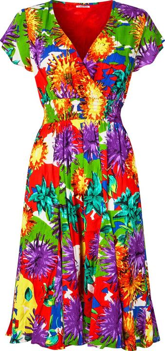 Joe Browns Colour Pop Floral Print Cap Sleeve Knee Length Dress