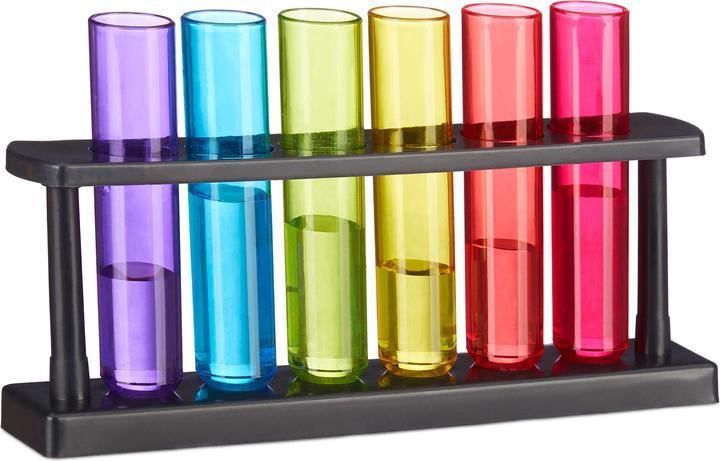 Actual product image Relaxdays Test tubes Shot glasses (0.40 dl, 6 x, Shot glass)