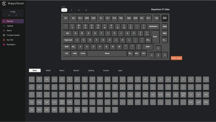 Actual product image Keychron V1 Max (CH, Cable, Wireless)