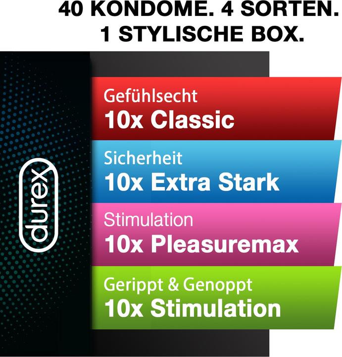 Actual product image Durex Surprise Me Black Box (40 pcs.)