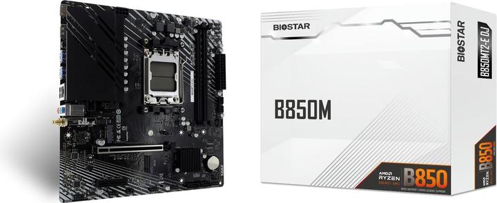 Actual product image Biostar B850MT2-E DJ (B850,AM5,mATX,DDR5) (AM5, AMD B850, uATX)