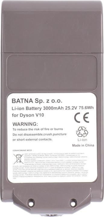 Immagine prodotto Extralink Batteria ricaricabile per Dyson hoover V10 25.2V 3000mAh