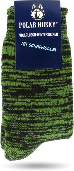 Immagine prodotto Polar Husky Farbige Vollplüsch-Socken mit Wolle (Confezione singola, 39 - 42)