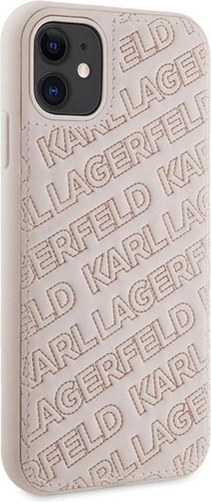Image du produit Karl Lagerfeld KLHCN61PQKPMP iPhone 11 / Xr 6.1" różowy/pink hardcase Motif K matelassé (Apple iPhone XR, Apple iPhone 11)