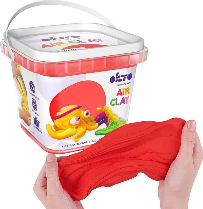 Actual product image Memorysolution One set of light air modelling clay, red, 910 ml