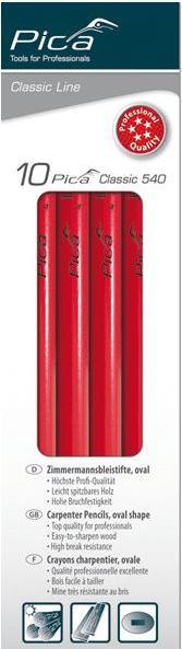 Image du produit Pica Crayon charpentier Classic 540 30 cm SB (2H, 10 x)