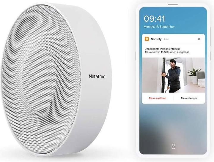 Actual product image Netatmo Smart indoor alarm siren