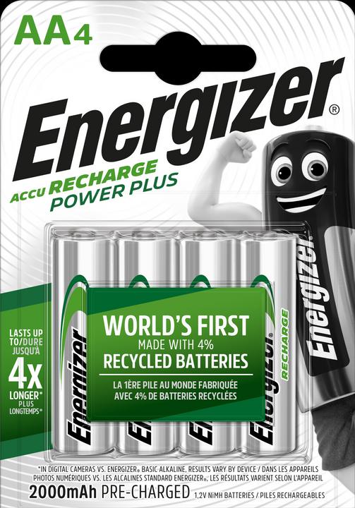 Energizer Recharge Power Plus (4 Stk., AA, 2000 mAh)