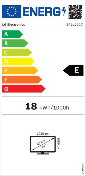 Energie-Label LG 24BL650C-B (1920 x 1080 Pixel, 24")