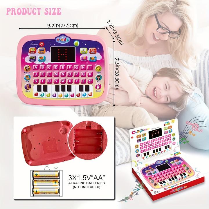 Produktbild Activity Board Kinder-Tablet, Kleinkind-Lernpad mit LED-Bildschirm, frühe Entwicklung, interaktives elektronisches
