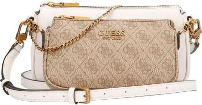 Immagine prodotto Guess Mika, Textile Crossbody Bag, Brown, For Women