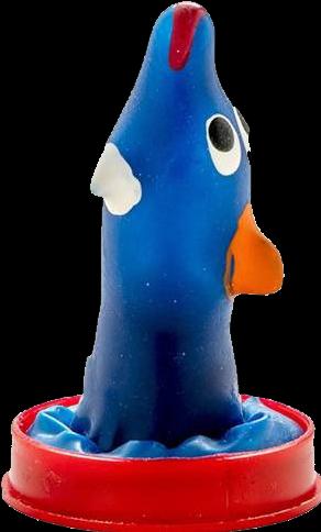 Produktbild Condomerie Handbemaltes Delfin Scherzkondom aus Latex (1 Stk.)