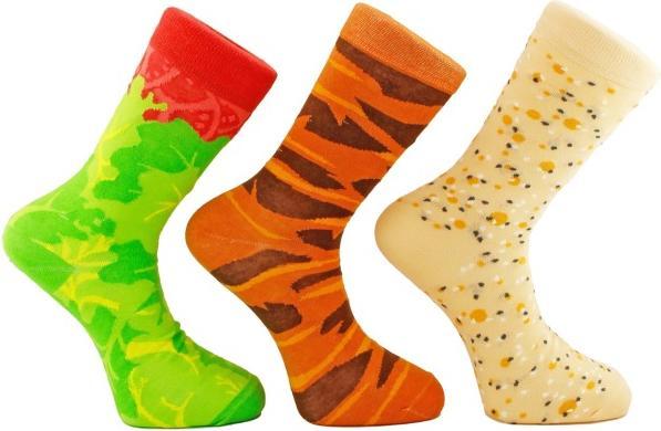 Winkee Döner Socken 41 - 45 (3er Pack, 41 - 45)