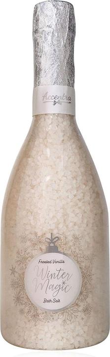 Accentra Badesalz WINTER MAGIC in Sektflasche, Duft: Frosted Vanilla (Badesalz)