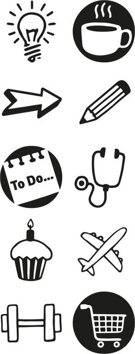 Actual product image Colop Stamp Little NIO Set Bullet Journal