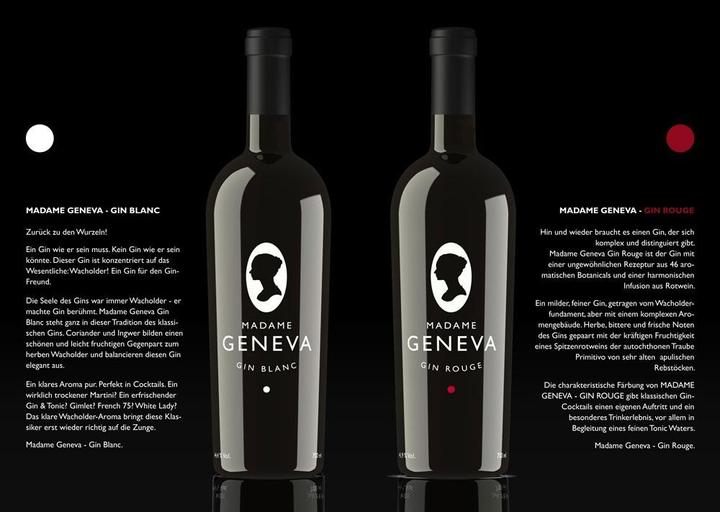 Produktbild Madame Geneva Gin Gin Blanc (1 x 70 cl)