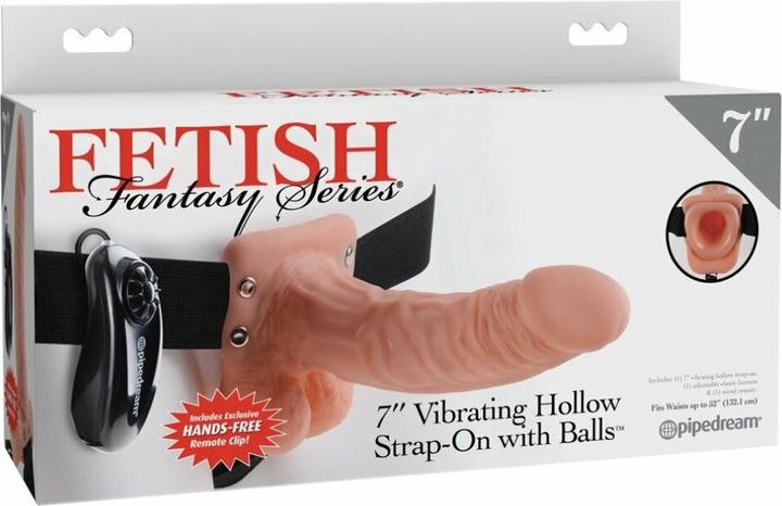Productafbeelding Shots Vibrerende holle strap-on met ballen