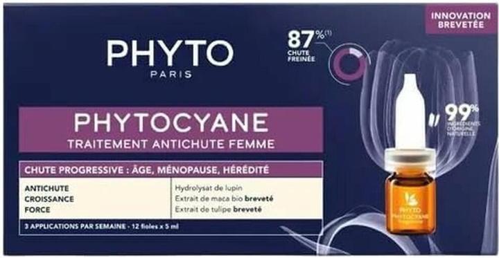 Actual product image Phyto Cyane Reactionelle 12x5mlch Hair Treatment (Body lotion, 5 ml)