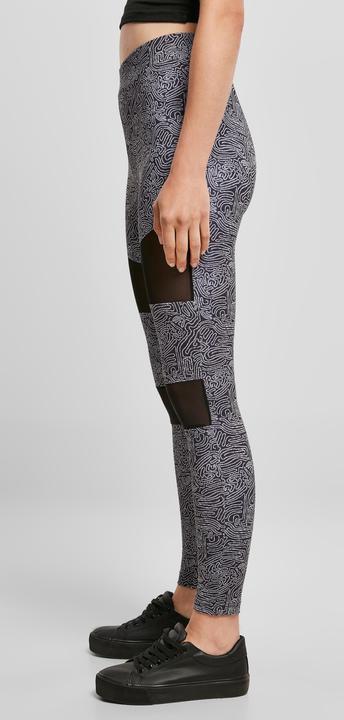 Actual product image Urban Classics Ladies Tech Mesh AOP Leggings (3XL)