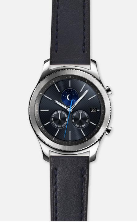 Produktbild Strap Studio Leather Classic Navy (22 mm, Leder)