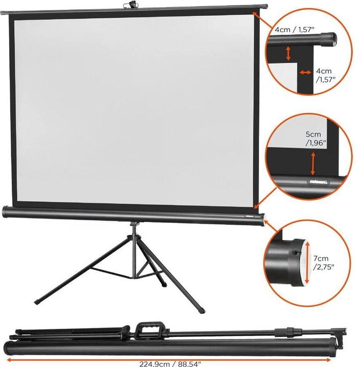 Image du produit Celexon Trépied Eco, écran, 4:3 (104.33", 4:3)