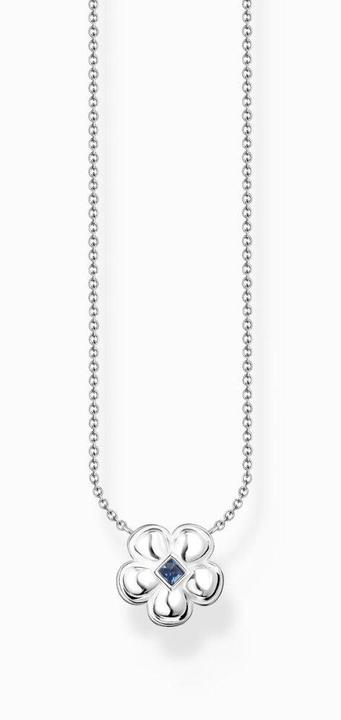 Immagine prodotto Thomas Sabo Collana fiore con pietra blu in argento (Smalto, Argento 925, 40 - 45 cm)