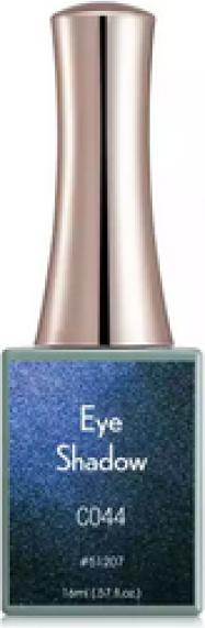 Canni Gellack Eye Shadow C044 UV/LED (Tiefblau Glitzer, Gel-Effekt Nagellack)